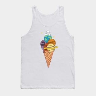 Ice-cream Planet Sci Fi Tank Top